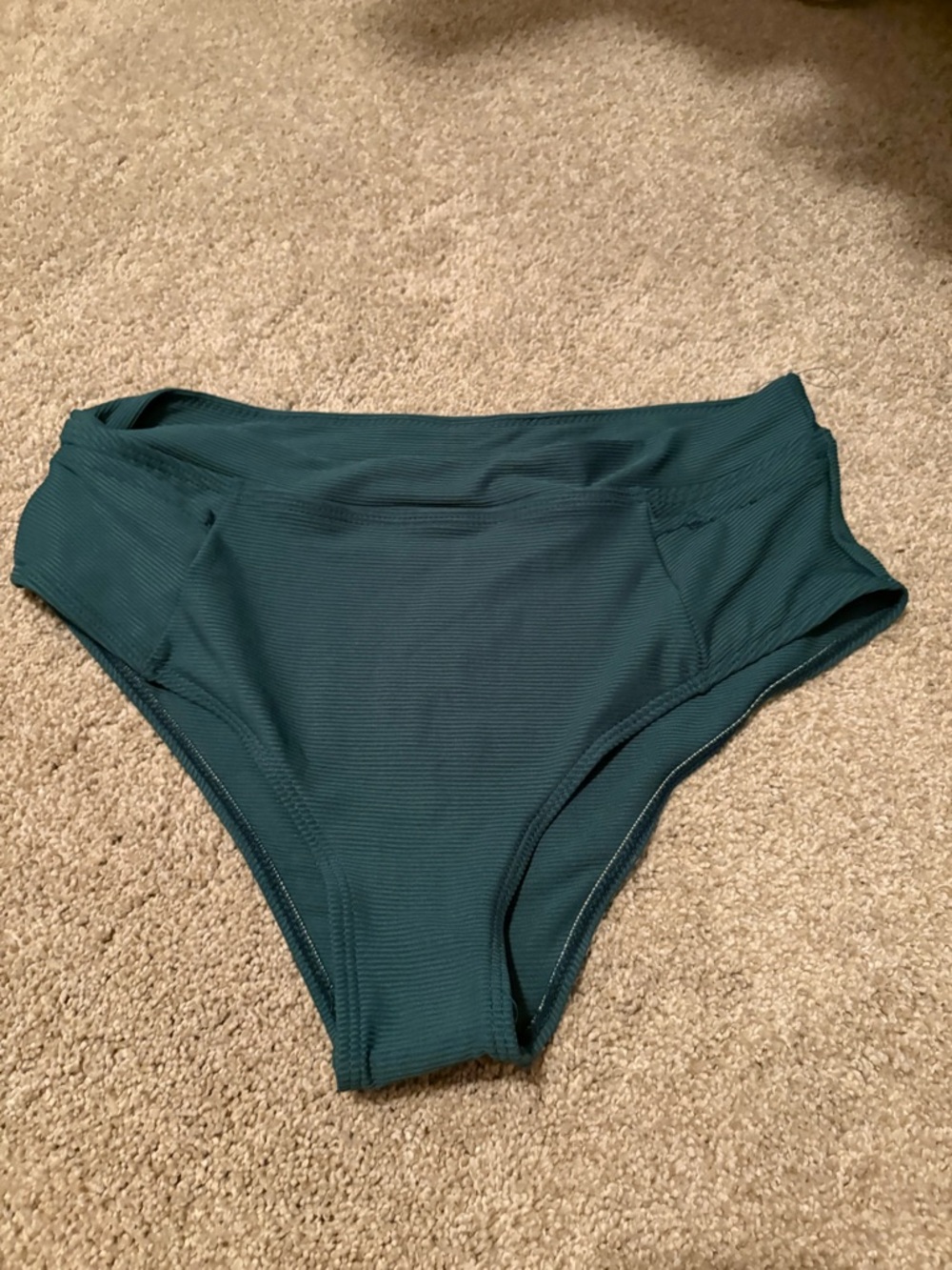 adidas Teal Ribbed Bikini Bottoms